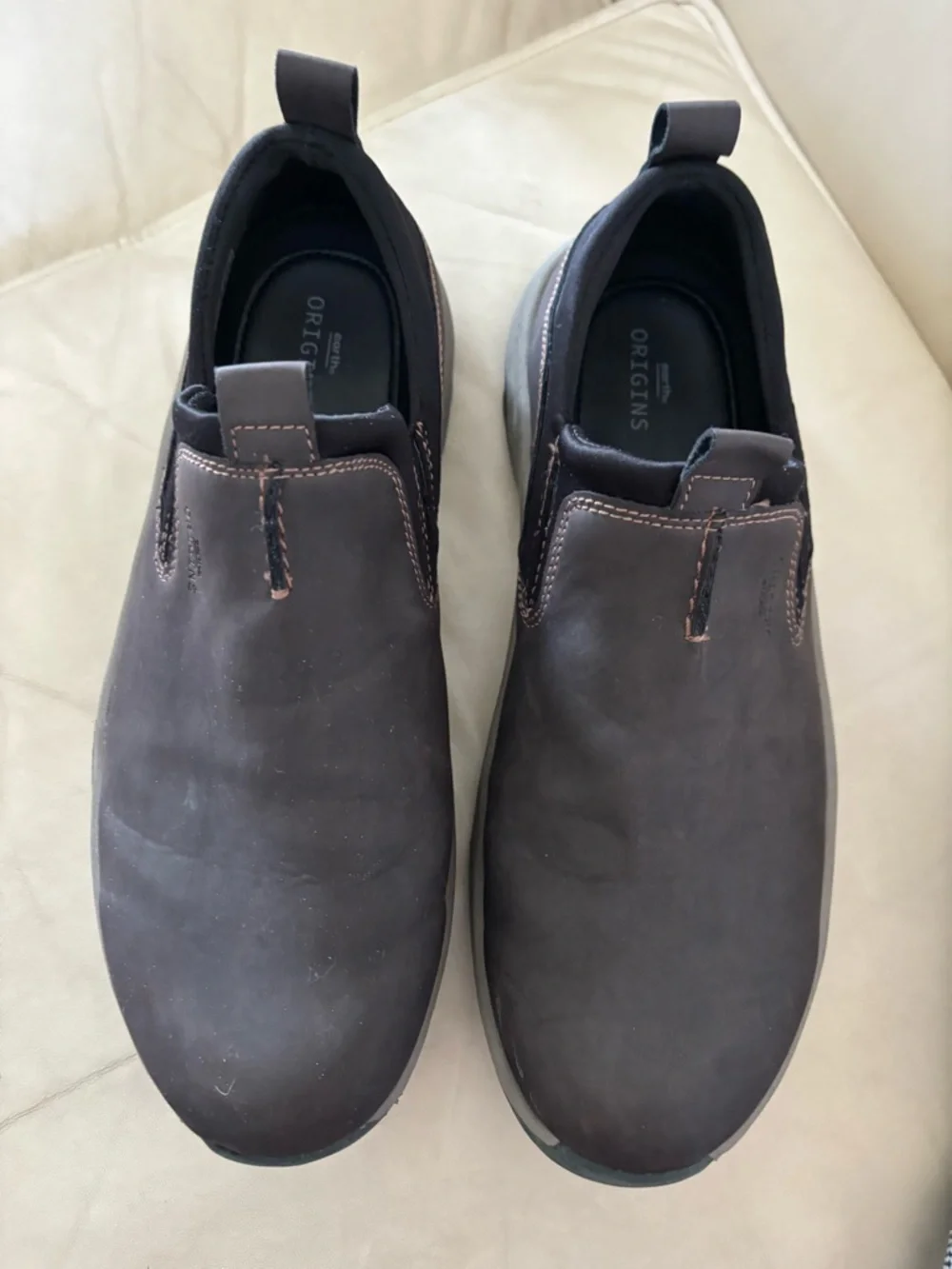 Earth Origins Danvers Brown Slip On Comfort Shoes Clogs Size 9.5